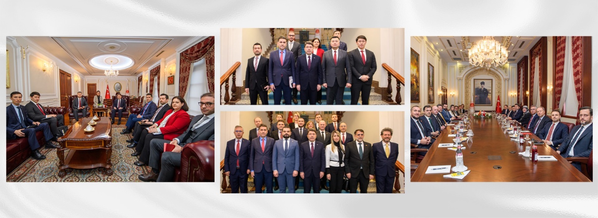 MINISTER TUNÇ MET WITH JUSTICE MINISTERS OF NORTH MACEDONIA AND KYRGYZSTAN Duyuru Görseli