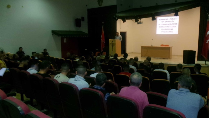 Ceza İnfaz Kurumumuzda 29 Ekim Cumhuriyet Bayramı Kutlama Programı Düzenlendi