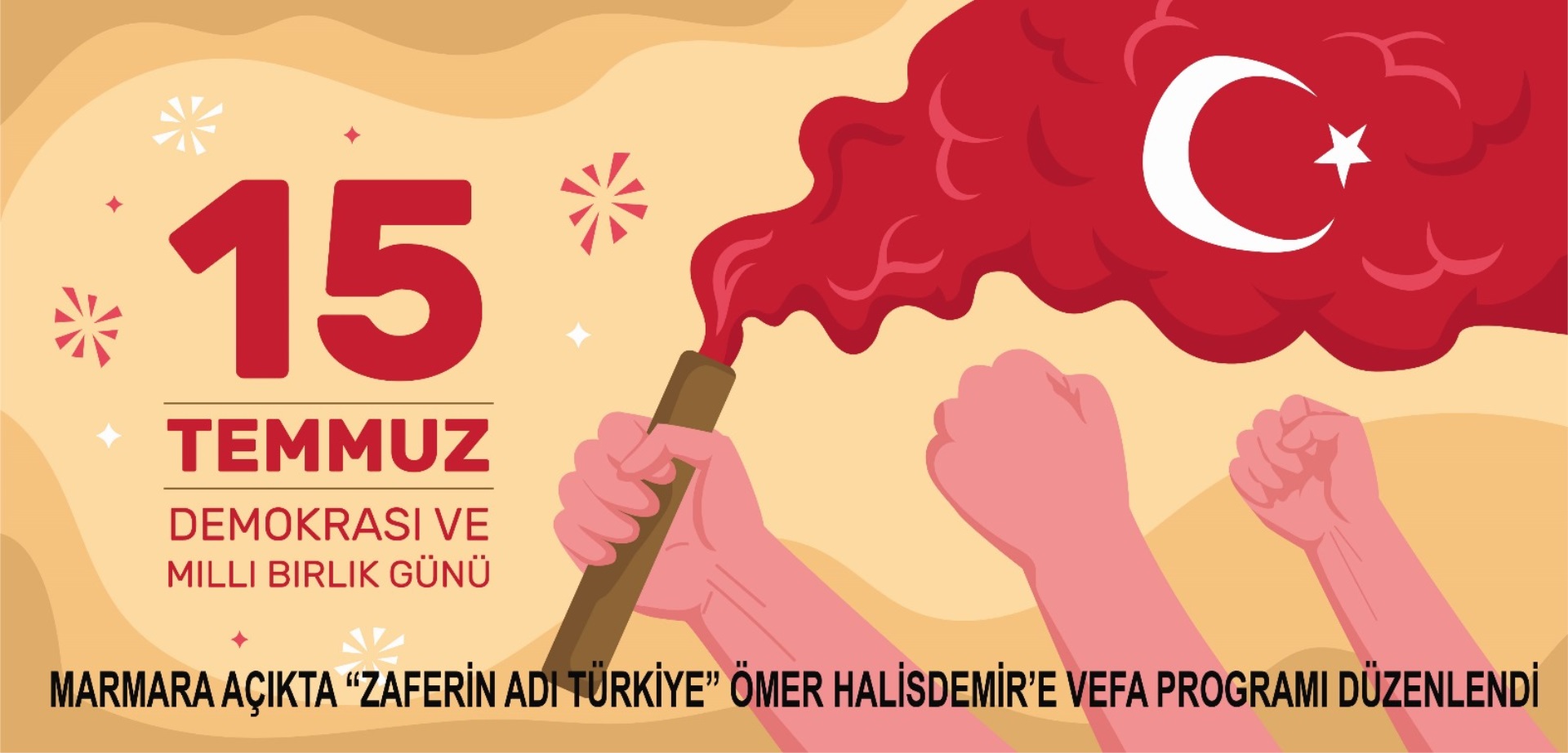 MARMARA AÇIKTA “ZAFERİN ADI TÜRKİYE” ÖMER HALİSDEMİR’E VEFA PROGRAMI DÜZENLENDİ