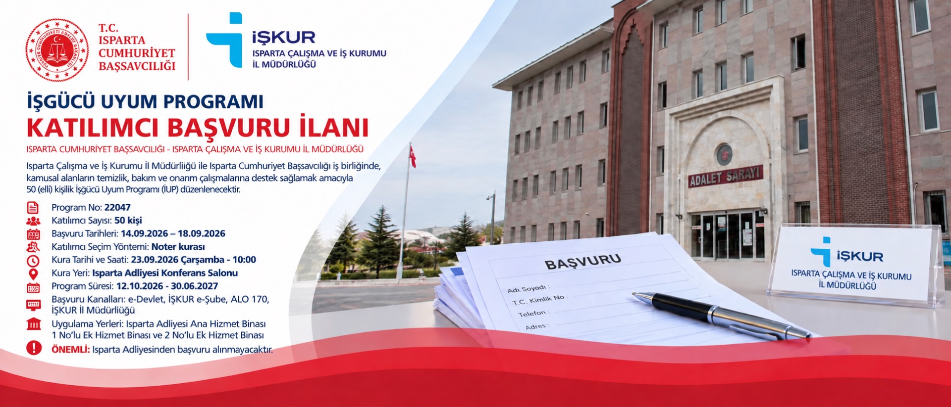 İşgücü Uyum Programı (İUP) Katılımcı Başvuru İlanı.