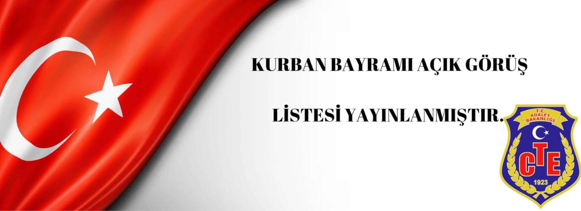 KURBAN BAYRAMI AÇIK GÖRÜŞ LİSTESİ YAYINLANMIŞTIR