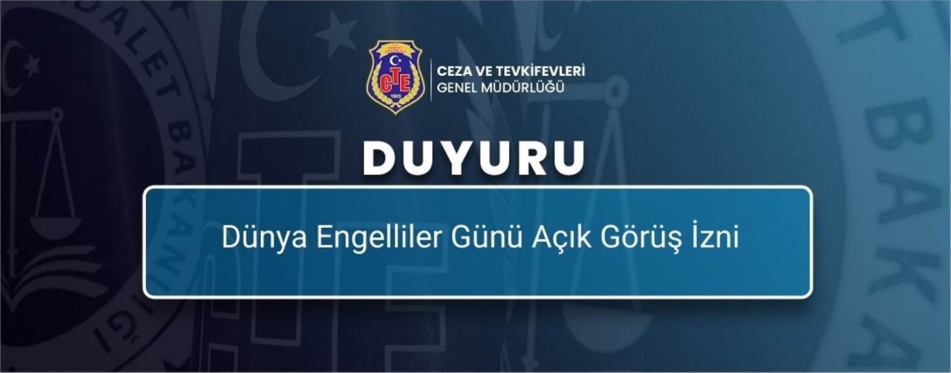 Dünya Engelliler Günü Açık Görüş İzni