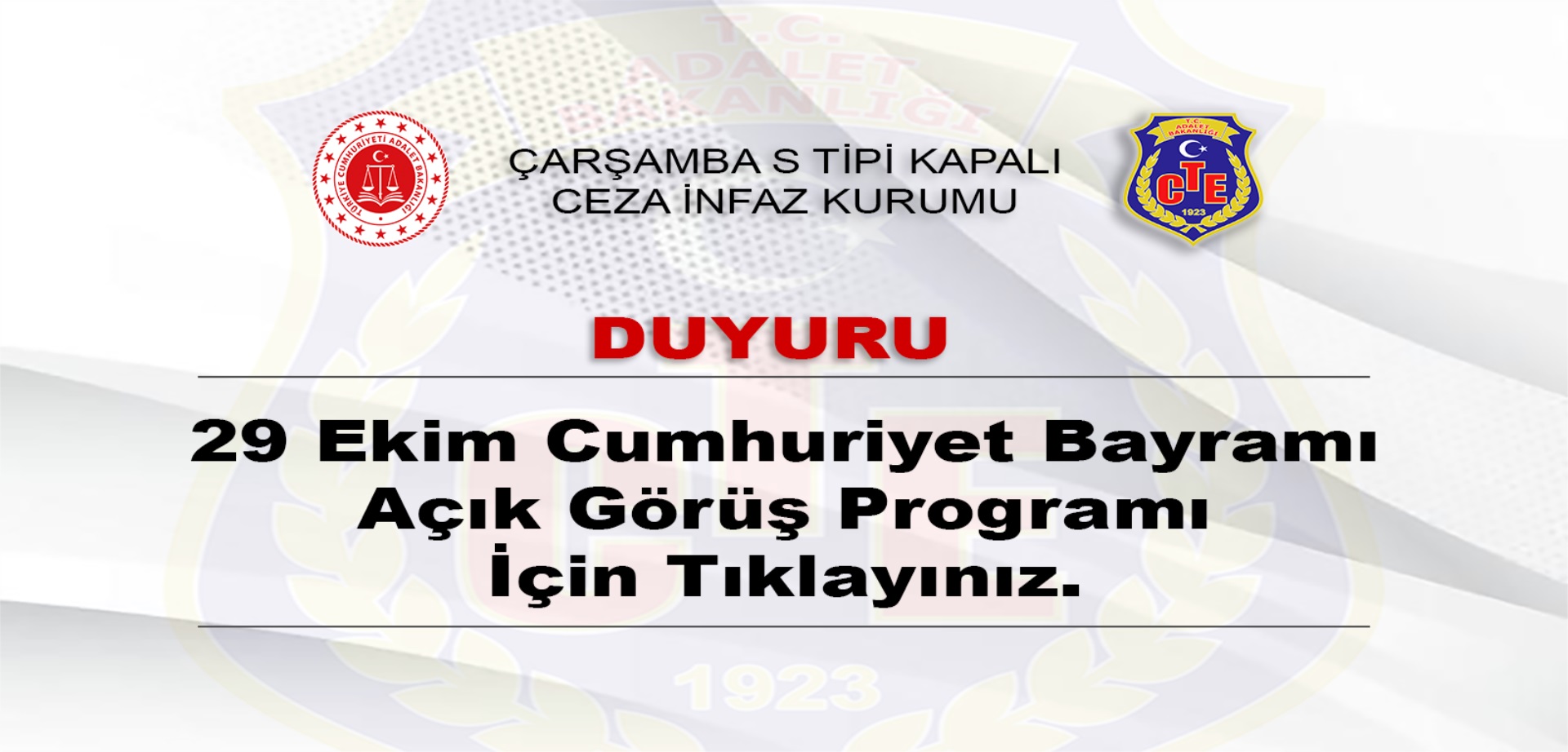 29 Ekim Cumhuriyet Bayramı Açık Görüş Programı