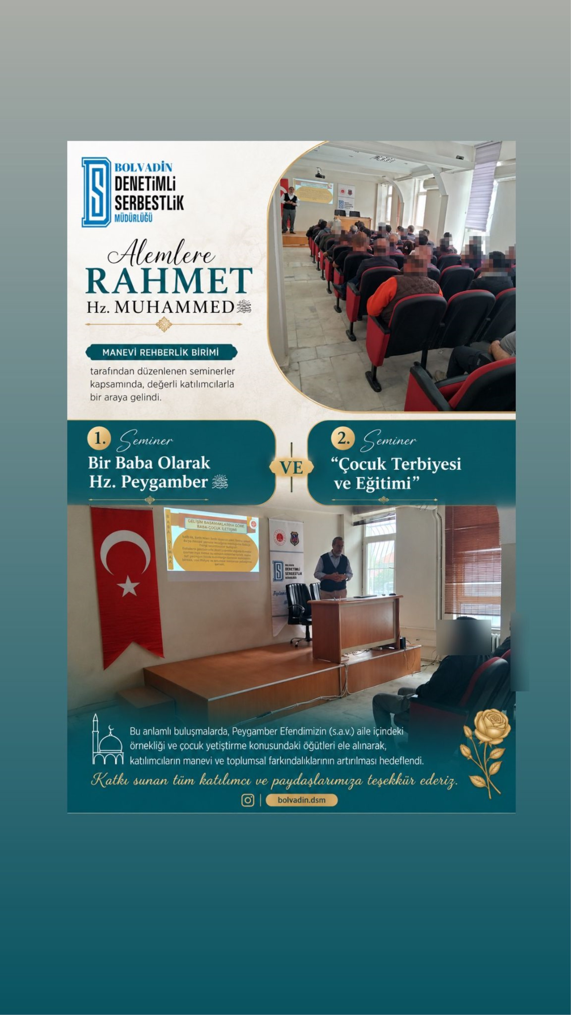 Kurumumuz da Peygamber Efendimizin Doğumunun 1500. Yılı Kapsamında Seminer Programı Gerçekleştirildi