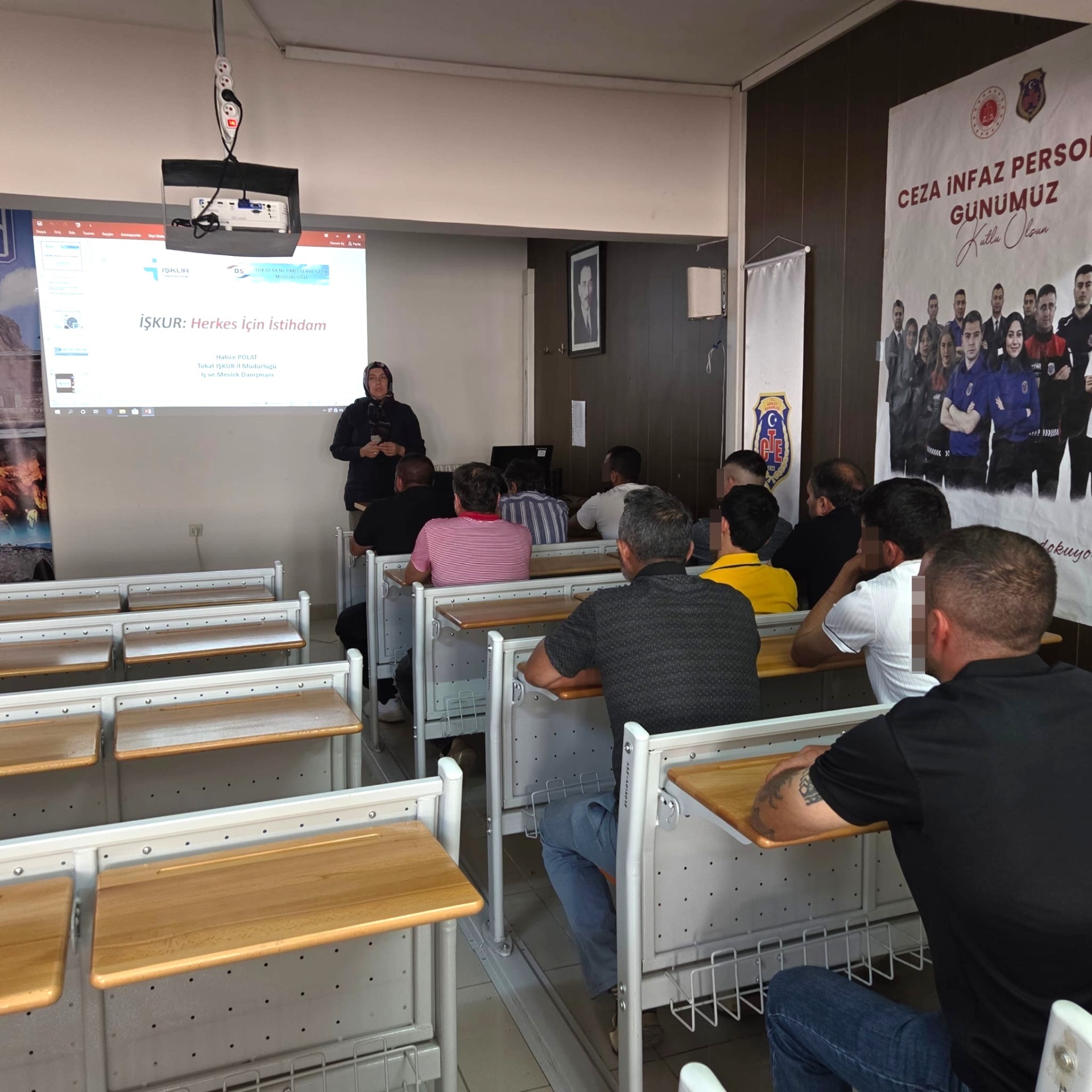 TOKAT DENETİMLİ SERBESTLİK MÜDÜRLÜĞÜ’NDEN YÜKÜMLÜLERE “İŞKUR BİLGİLENDİRME” SEMİNERİ