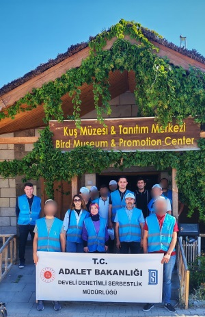 Yeşilhisar Sultan Sazlığı Milli Parkı'nda yer alan Kuş Müzesi ziyaret edildi.