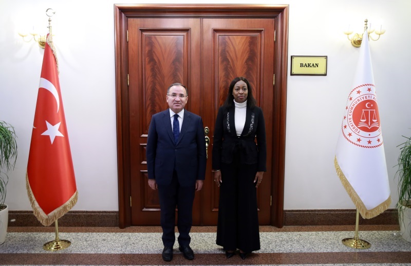 MINISTER OF JUSTICE BOZDAĞ MET WITH HIS GABONESE COUNTERPART MS. NDEMBET