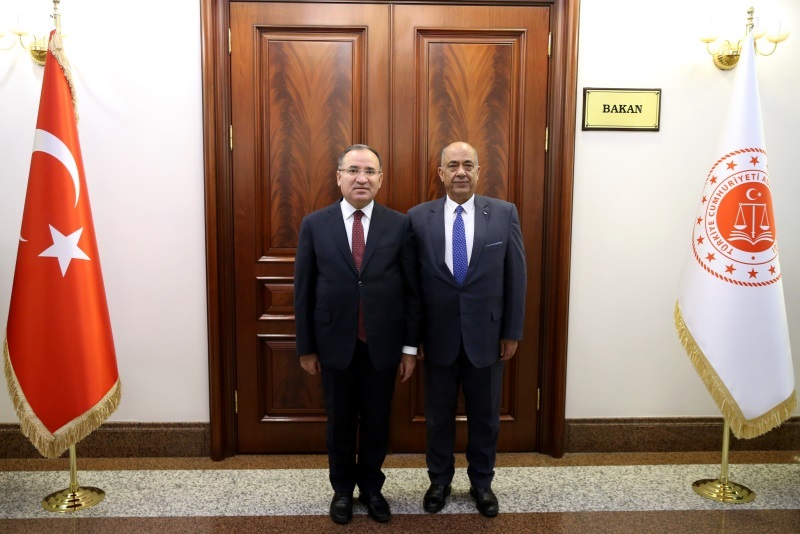 MINISTER BOZDAĞ MET WITH THE MINISTER OF JUSTICE OF STATE OF PALESTINE SHAALDEH