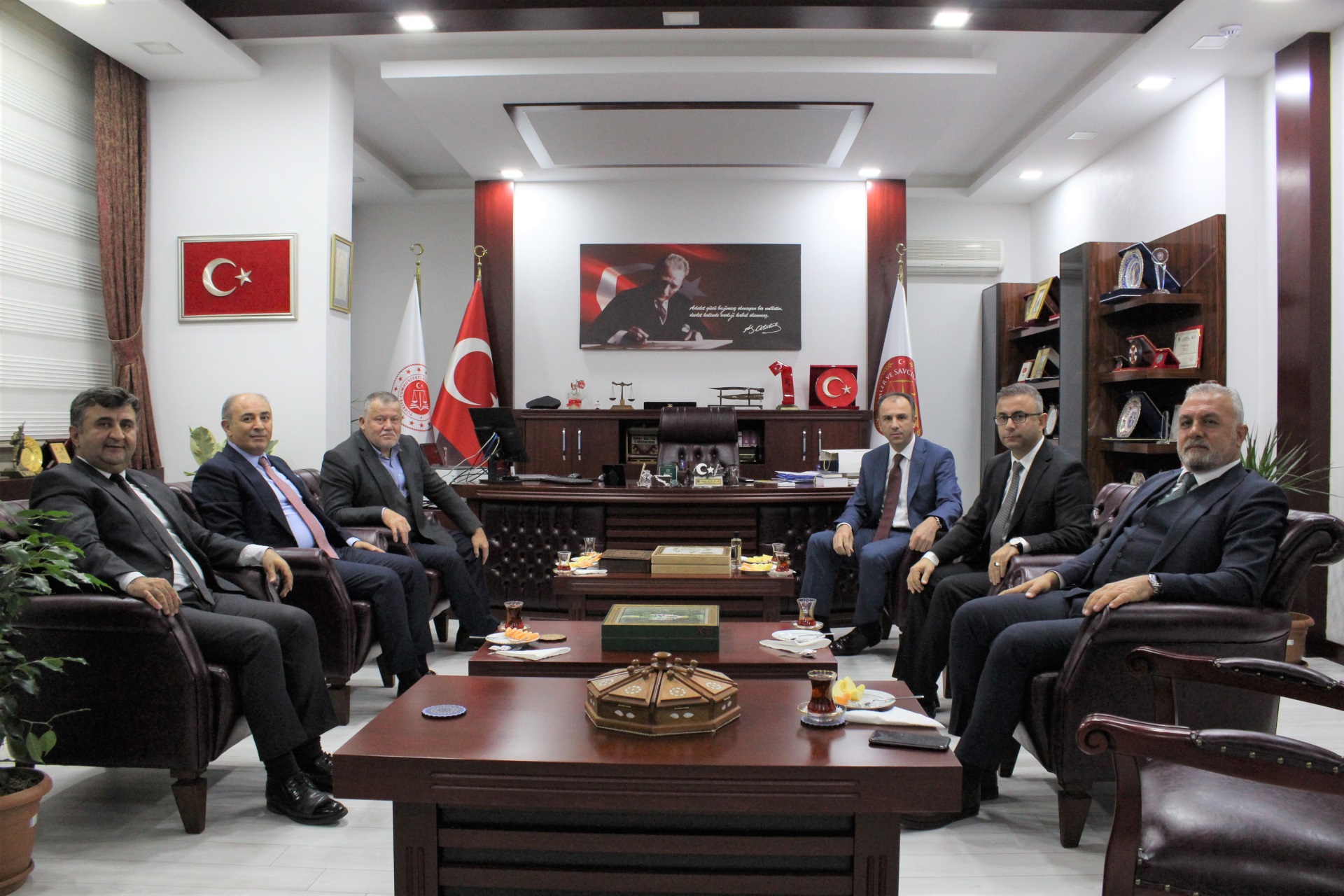 Türkiye Futbol Federasyonu Tahkim Kurulu Başkan ve Üyeleri Adliyemizi Ziyaret Etti