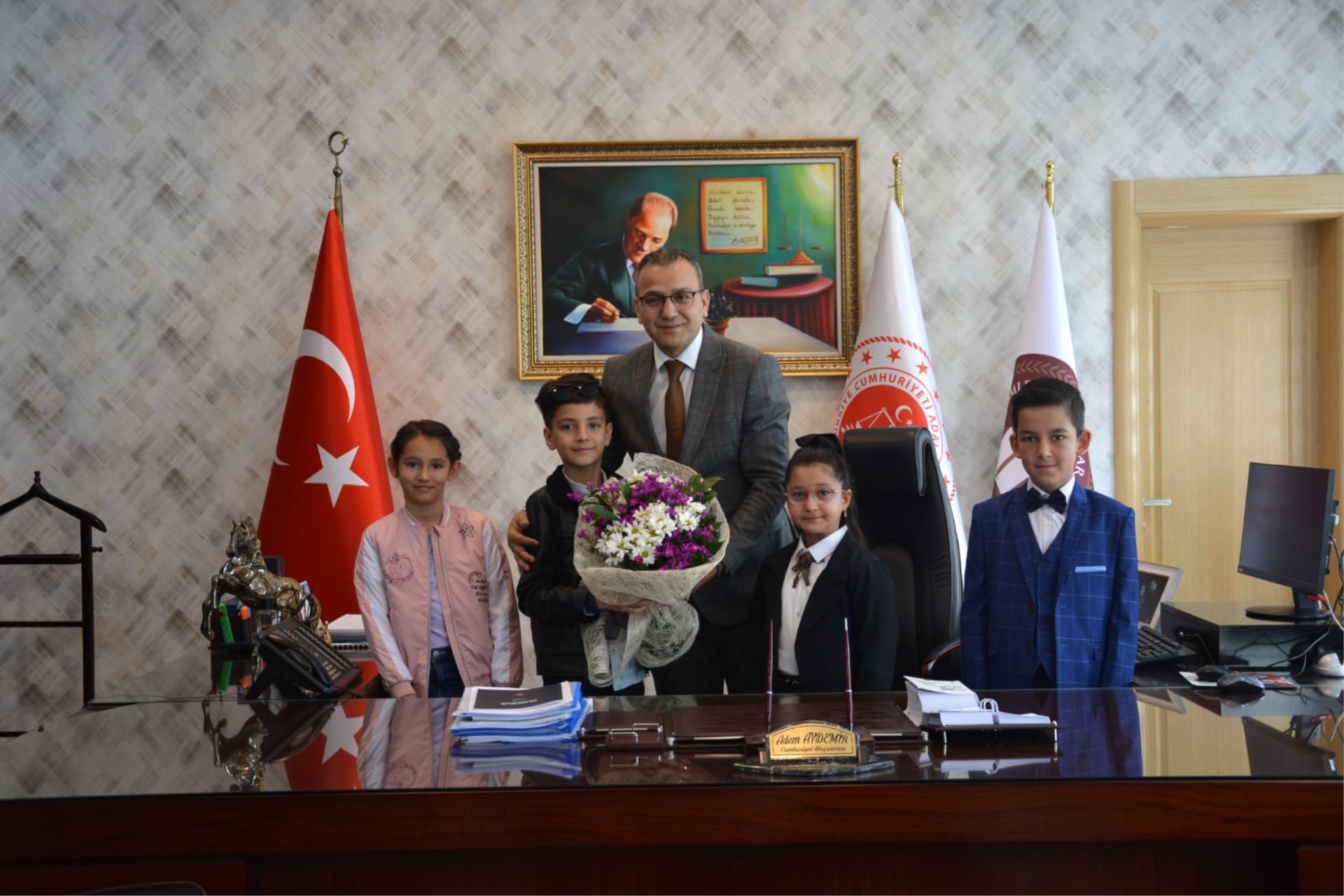 23 Nisan Münasebetiyle, Mehmet Akif Ersoy İlköğretim Okulu'nun ziyareti...