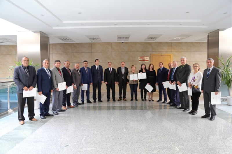 Personelimize tebrik belgeleri törenle takdim edildi.