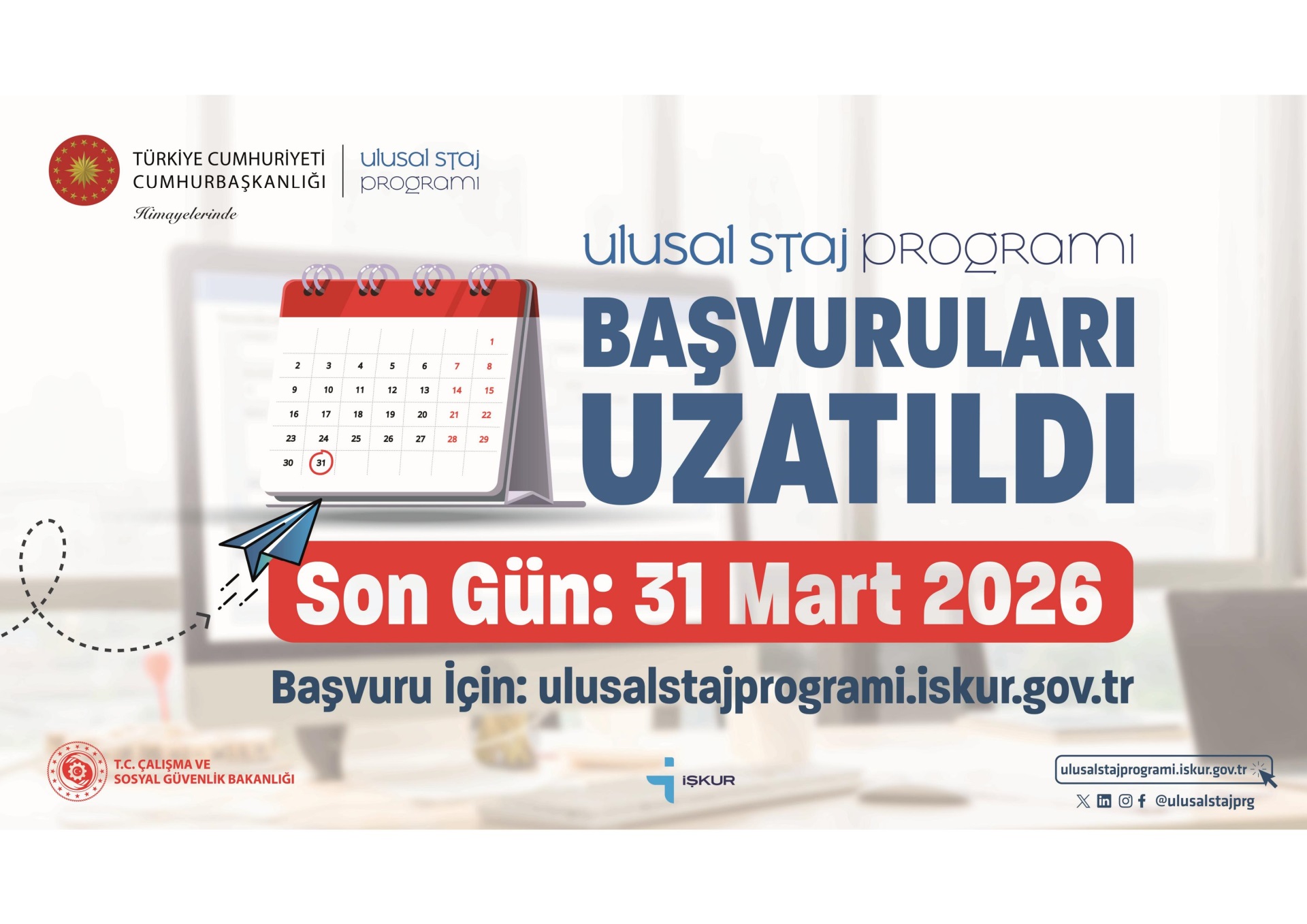 2026 YILI ÜNİVERSİTE ÖĞRENCİLERİ STAJ BAŞVURULARI