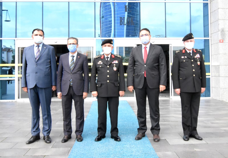 Jandarma Genel Komutanı Orgeneral Arif ÇETİN Adliyemizi Ziyaret Etti