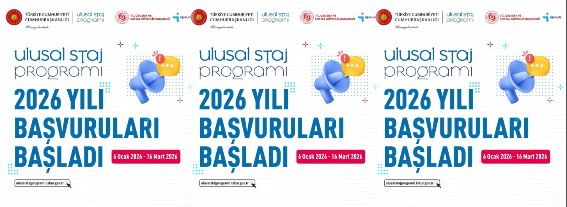 Ulusal Staj Programı 2026 Yılı Başvuruları Başladı !
