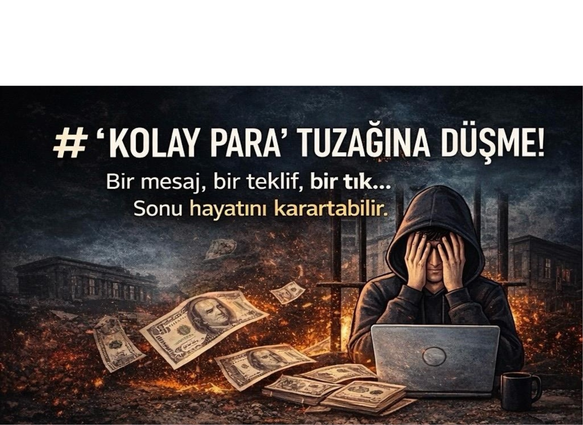 "KOLAY PARA" TUZAĞINA DÜŞME "GELECEĞİNİ KULLANDIRMA"