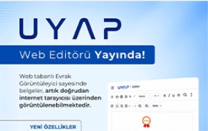 UYAP Web Editör Yayında!