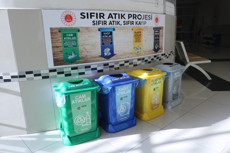Mersin Cumhuriyet Başsavcılığımızca "Sıfır Atık" Projesi Kapsamında Faaliyetlere Başlanılmıştır.