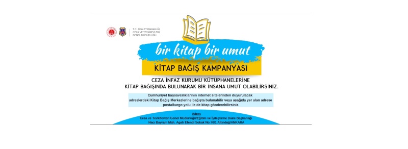 Ceza İnfaz Kurumu Kütüphaneleri İçin Kitap Bağış Kampanyası