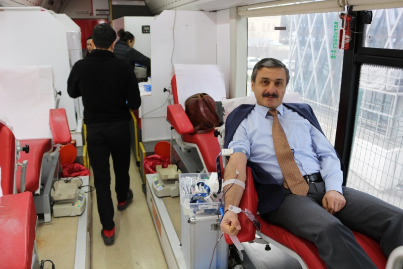 Ankara Bölge İdare Mahkememizde Depremzedelere Yönelik Kan İhtiyacının Karşılanması Amacıyla Kan Bağışı Kampanyası Yapılmıştır. 
