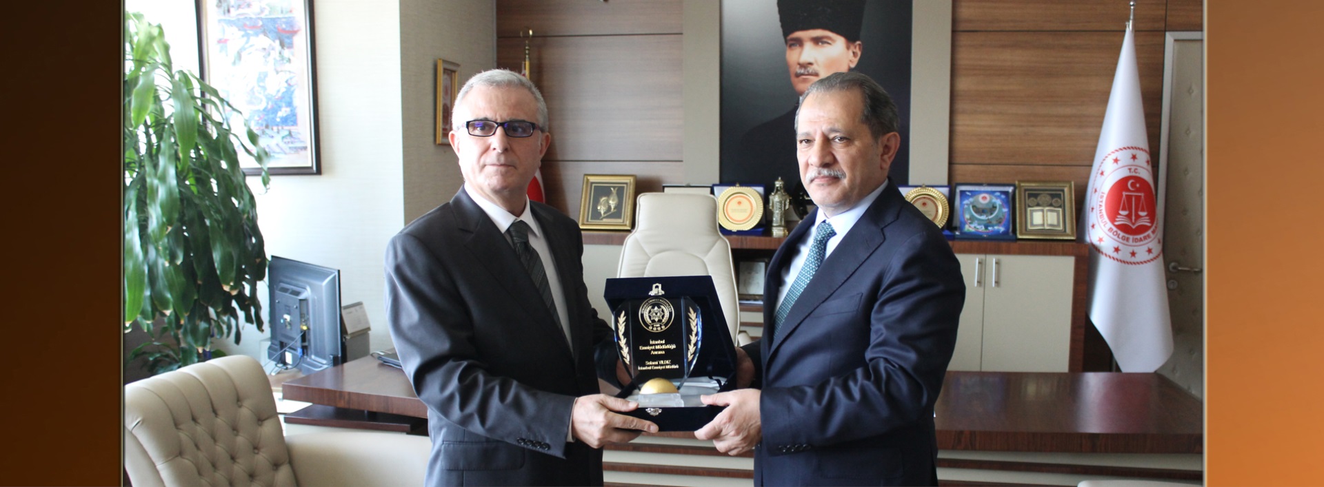 İstanbul İl Emniyet Müdürü Sn. Selami YILDIZ, Başkanımız Sn. Recep Yılmaz KORKMAZ'a İade-i Ziyarette Bulundu
