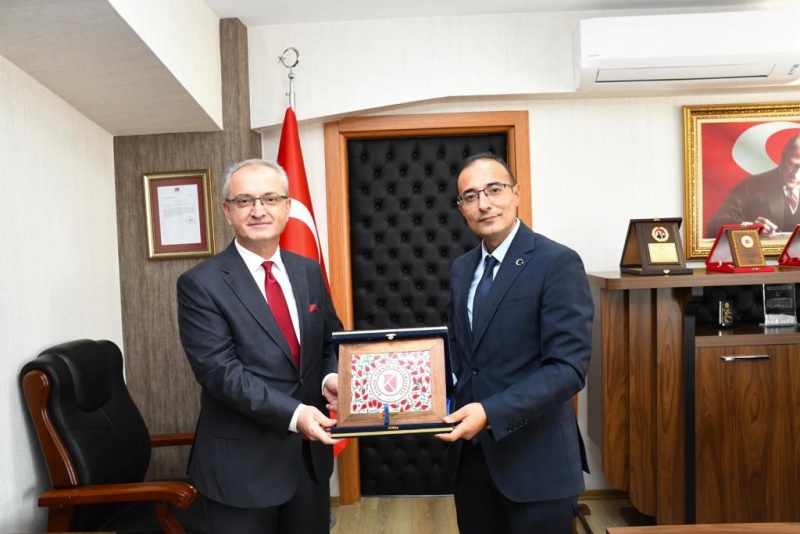 Konya Teknik Üniversitesi Rektörü Sayın Prof. Dr. Babür ÖZÇELİK Başkanlığımıza Ziyarette Bulundu