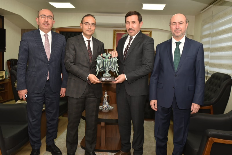 Konya Merkez İlçe Belediye Başkanları Başkanlığımıza Ziyarette Bulundu