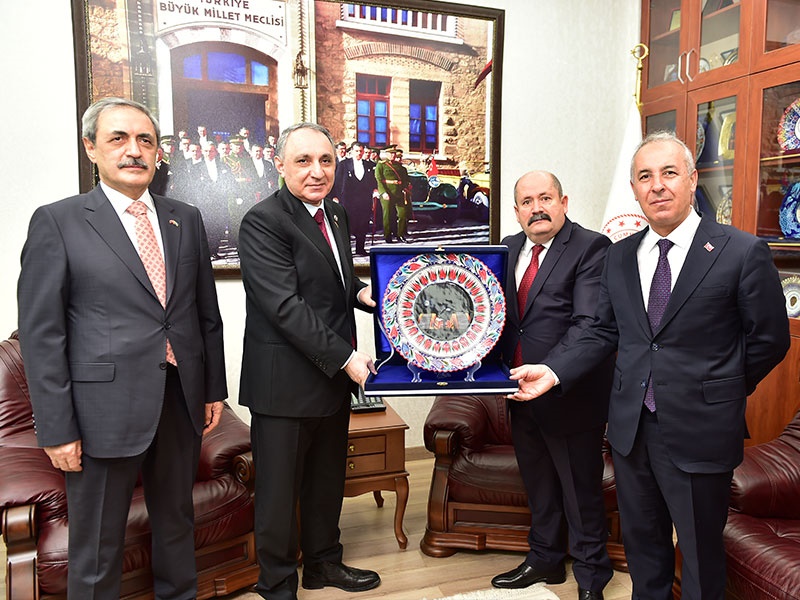 Azerbaycan Cumhuriyeti Başsavcısı;  Sayın Kamran ALİYEV ile Yargıtay Cumhuriyet Başsavcısı;  Sayın Bekir ŞAHİN'in ve Beraberindeki Heyetin Mahkememizi Ziyareti