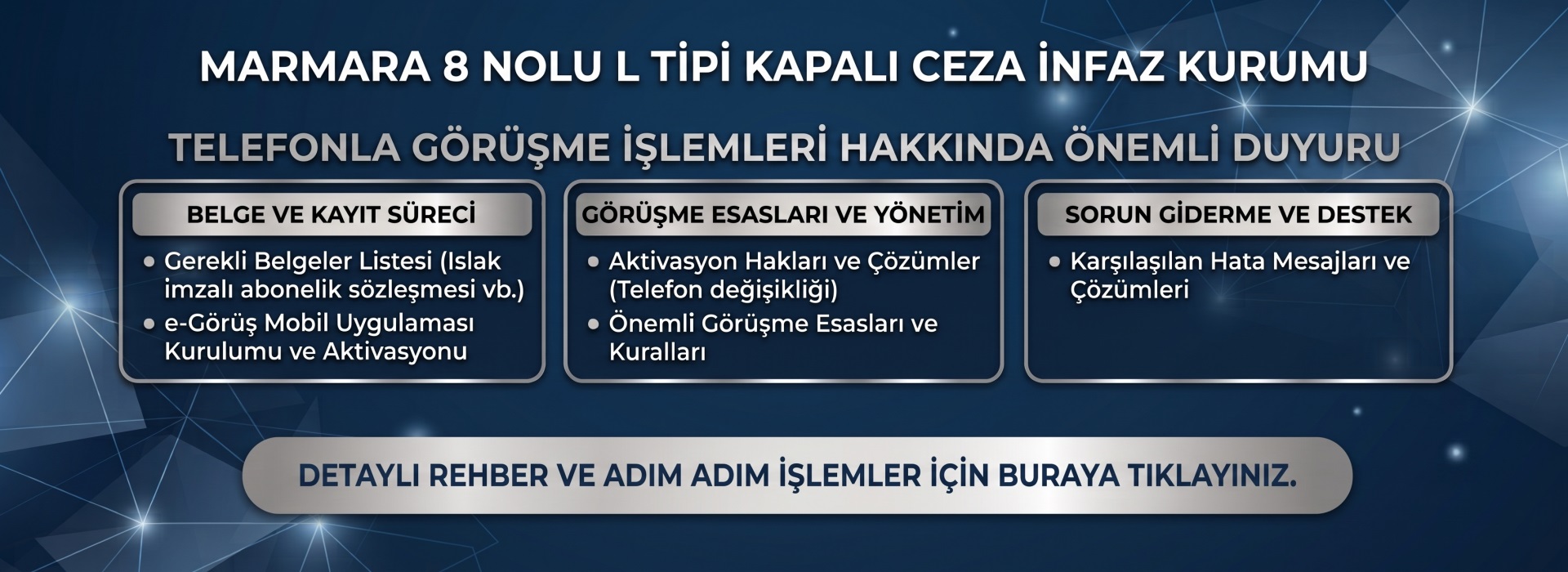 Telefon Görüşü İle İlgili Duyuru