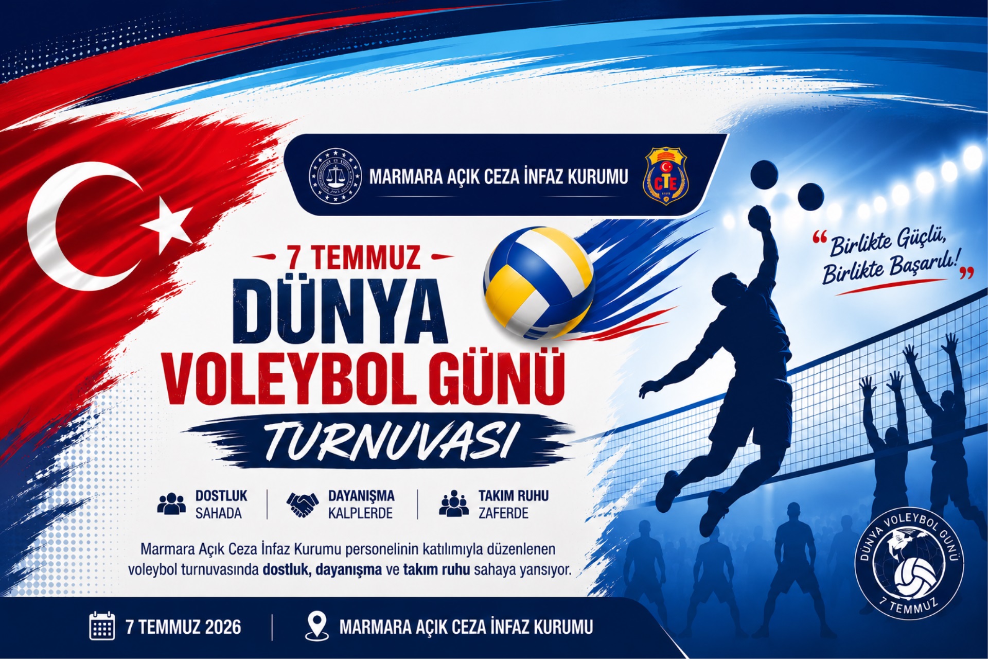 7 TEMMUZ DÜNYA VOLEYBOL GÜNÜ TURNUVASI