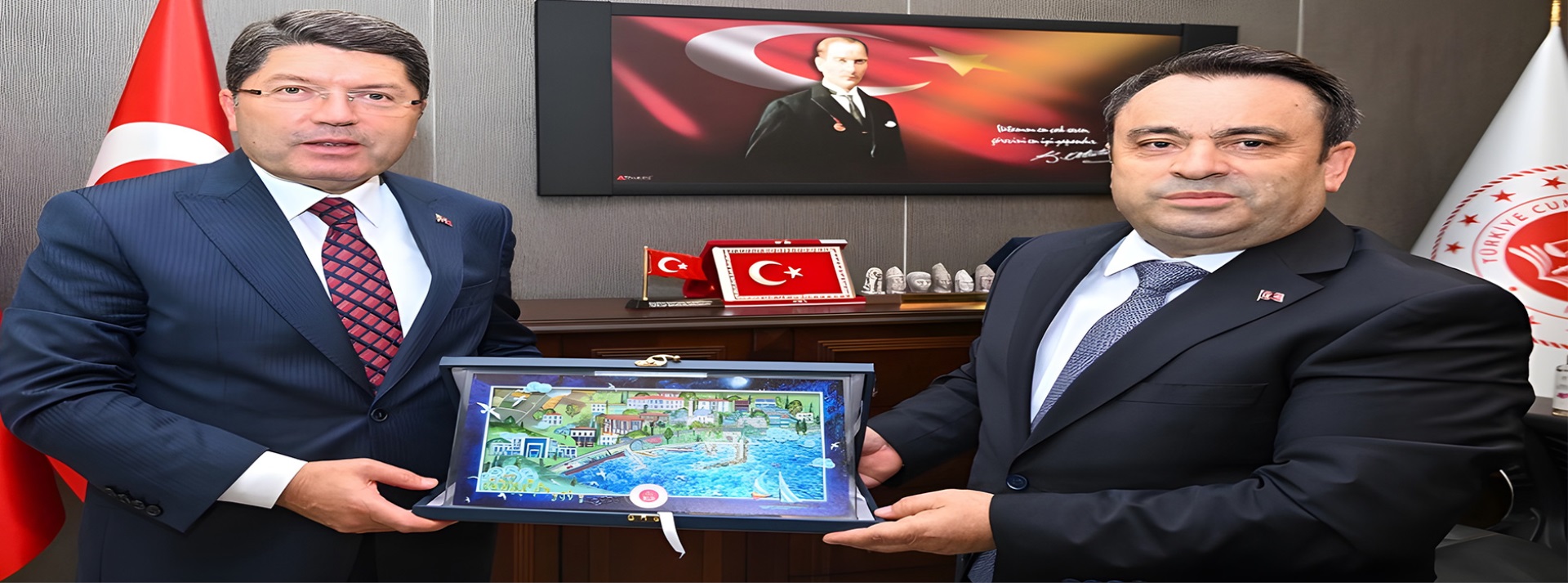 Adalet Bakanımız Sayın Yılmaz TUNÇ ve beraberindeki Değerli Heyet Adliyemizi ziyaret etti