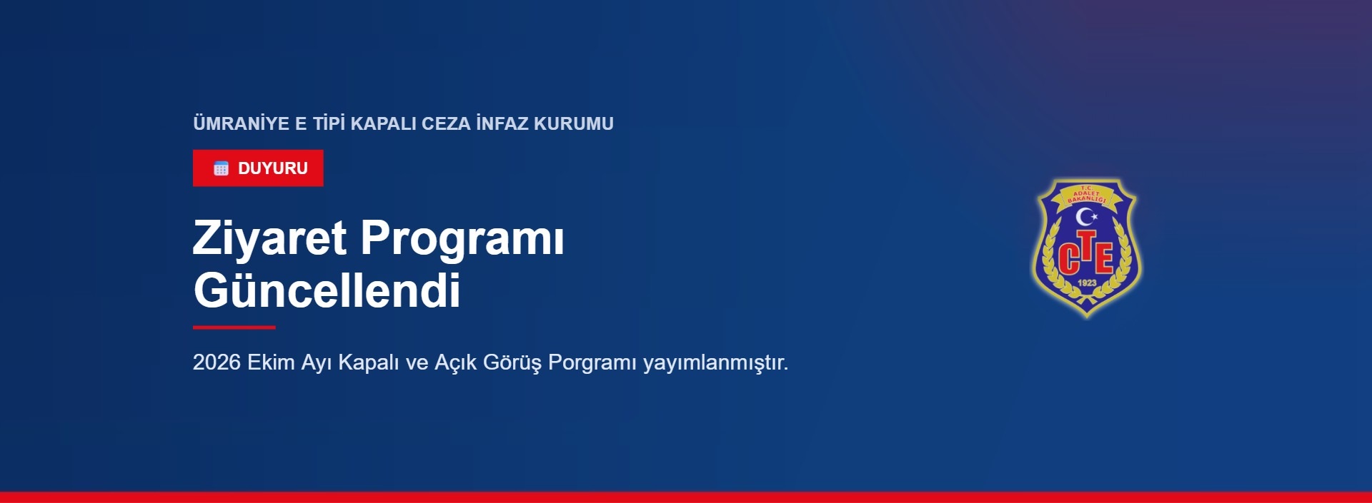 2026 Ekim Ayı Kapalı ve Açık Görüş Programı