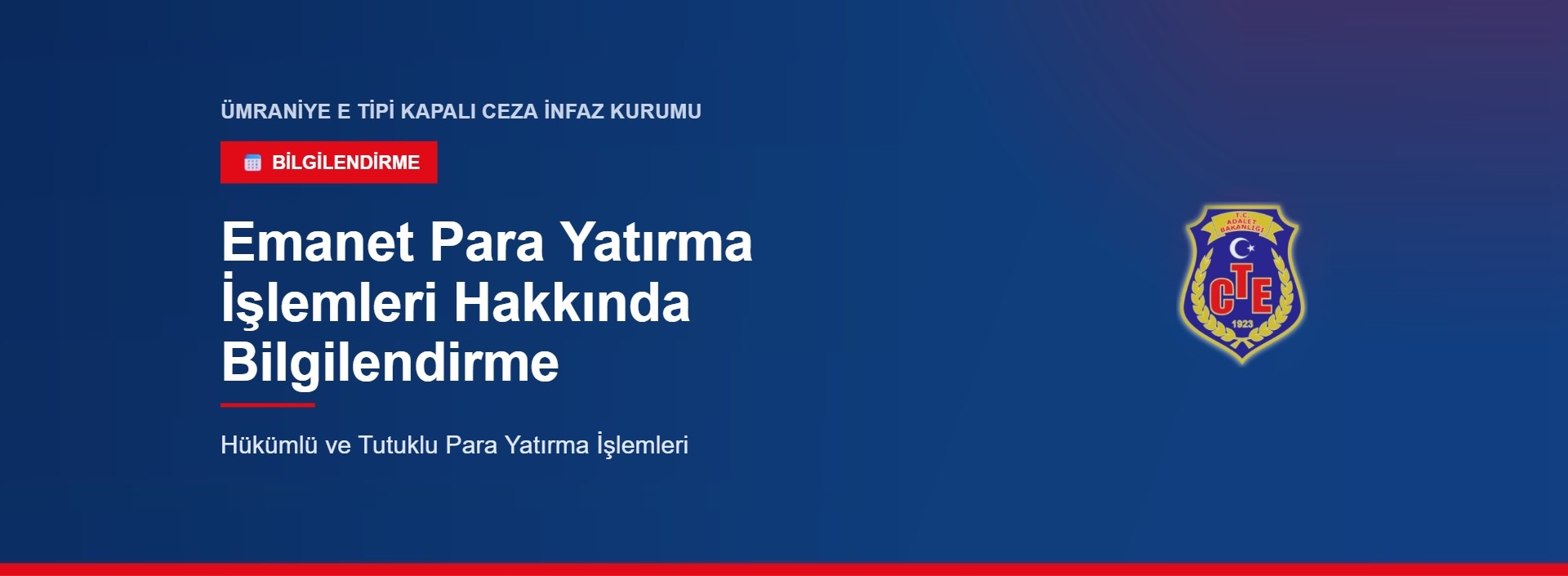 Emanet Para Yatırma İşlemleri Hakkında Bilgilendirme