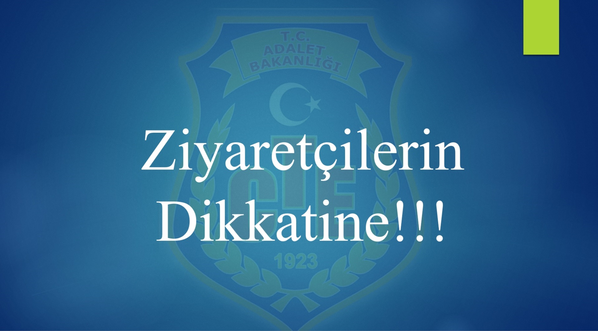 Eylül Ayı Açık ve Kapalı Görüş Ziyaret Programı