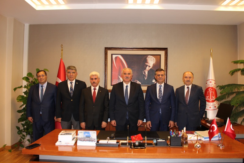 Yargıtay Başkanı Sn. Mehmet AKARCA ve Beraberindeki Heyetin  Bölge Adliye Mahkememizi Ziyareti
