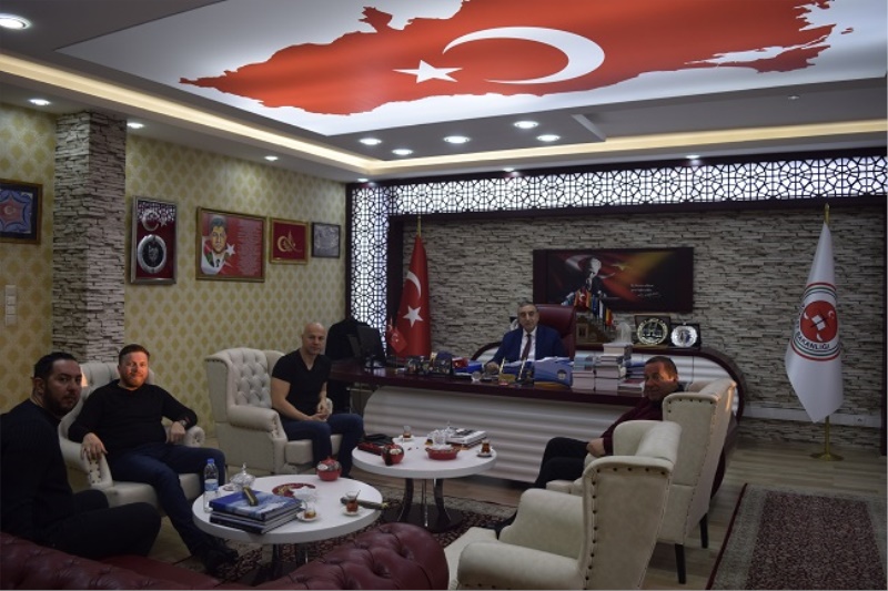 Kuzey Kıbrıs Türkiye Cumhuriyeti Maliye Bakanı Sn. Serdar DENKTAŞ'ın Erzurum Bölge Adliye Mahkemesi Cumhuriyet Başsavcısı Sn. Ünal BİNGÜL'ü ziyareti.
