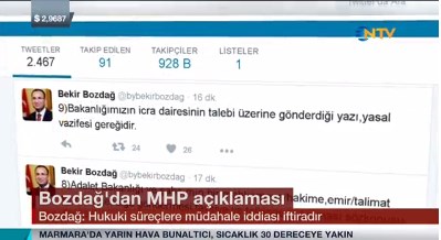 Bozdağ'dan MHP açıklaması.