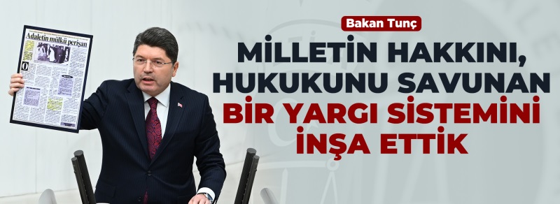 ADALET BAKANLIĞININ 2026 YILI BÜTÇESİ TBMM GENEL KURULUNDA