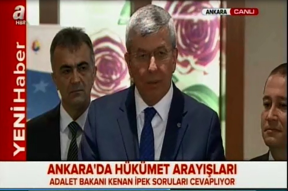 Adalet Bakanı Kenan İpek: " Kimse bizden Hukuk dışı bir şey beklemesin"