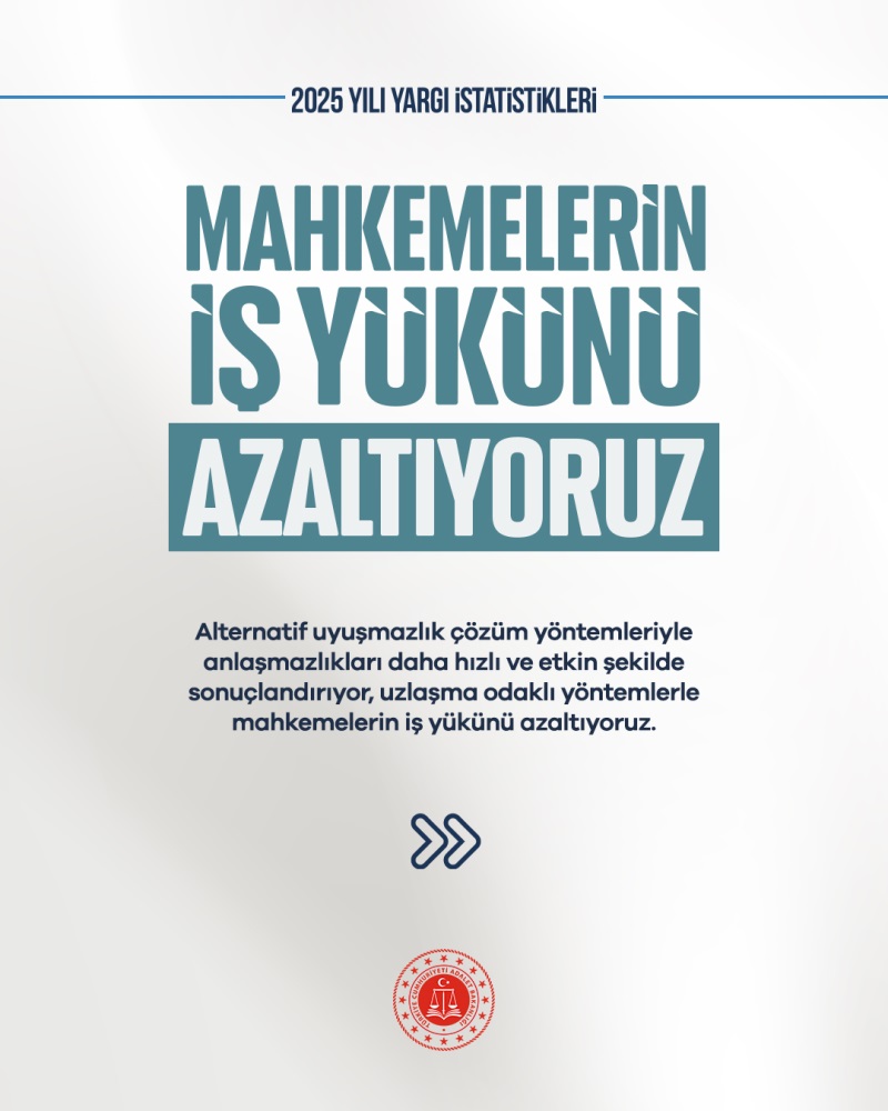 MAHKEMELERİN İŞ YÜKÜNÜ AZALTIYORUZ