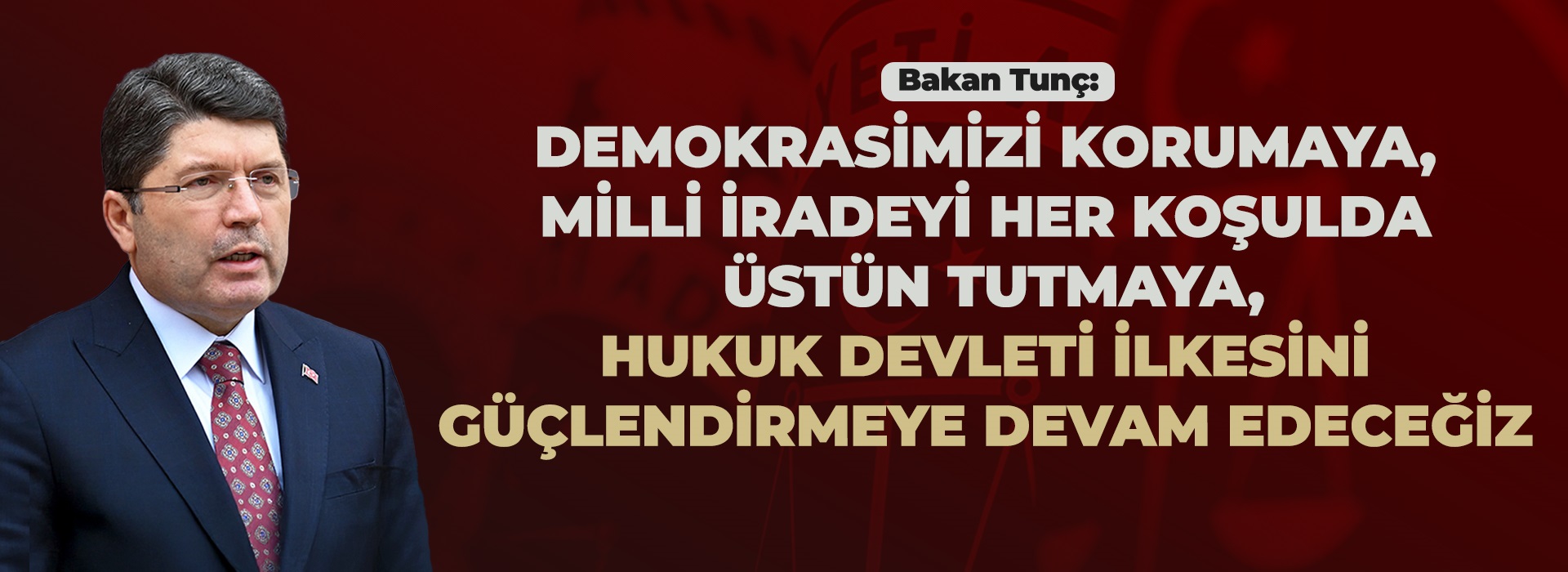 ADALET BAKANI YILMAZ TUNÇ’TAN 27 MAYIS MESAJI Duyuru Görseli