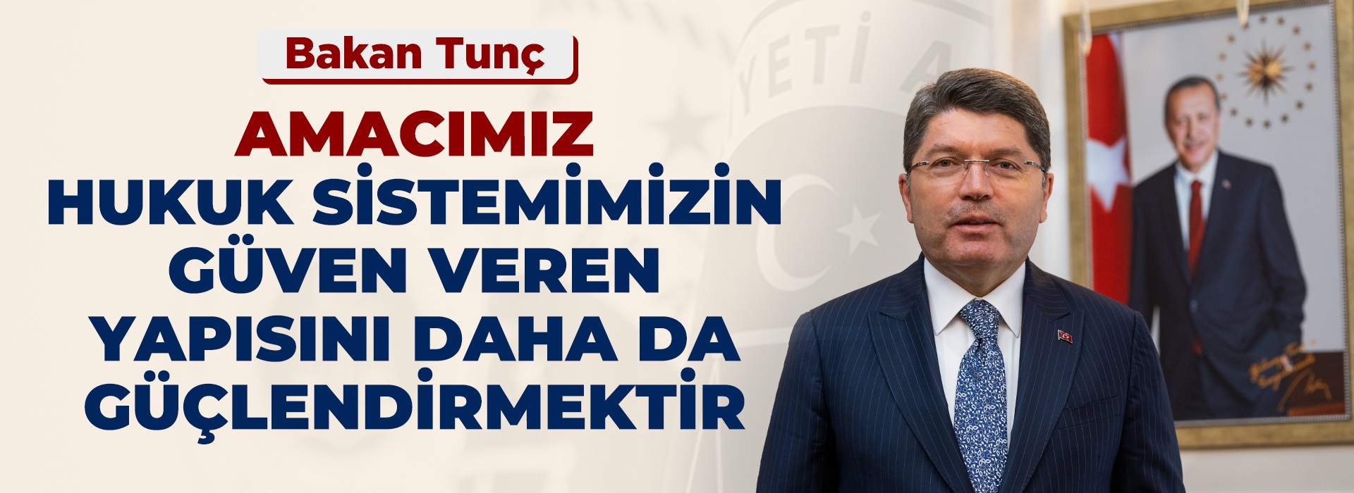 ADALET BAKANI YILMAZ TUNÇ'TAN TBMM'YE SUNULAN 10'UNCU YARGI PAKETİNE İLİŞKİN AÇIKLAMA Duyuru Görseli