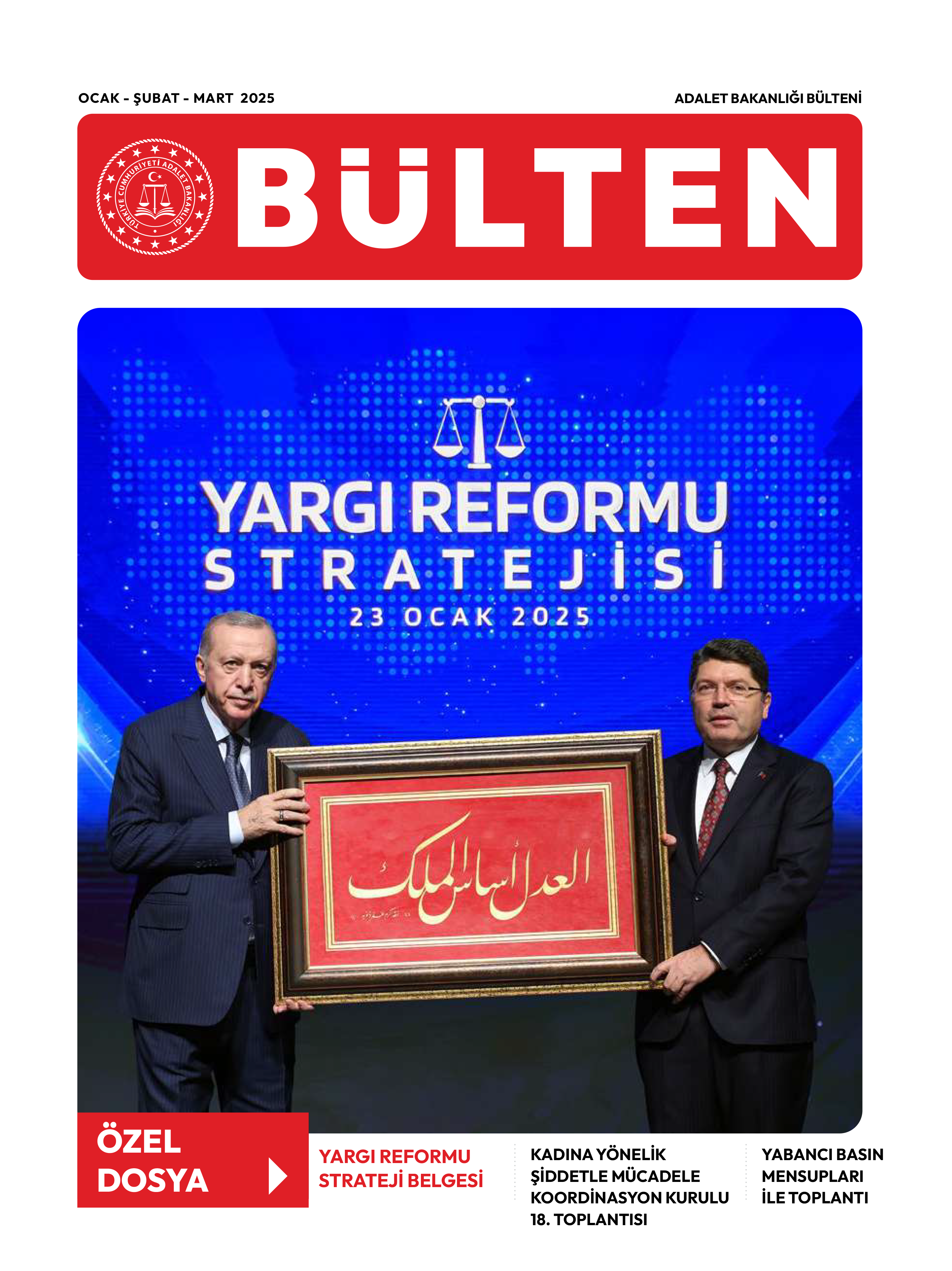 OCAK - ŞUBAT - MART 2025 BÜLTENİ Kapak