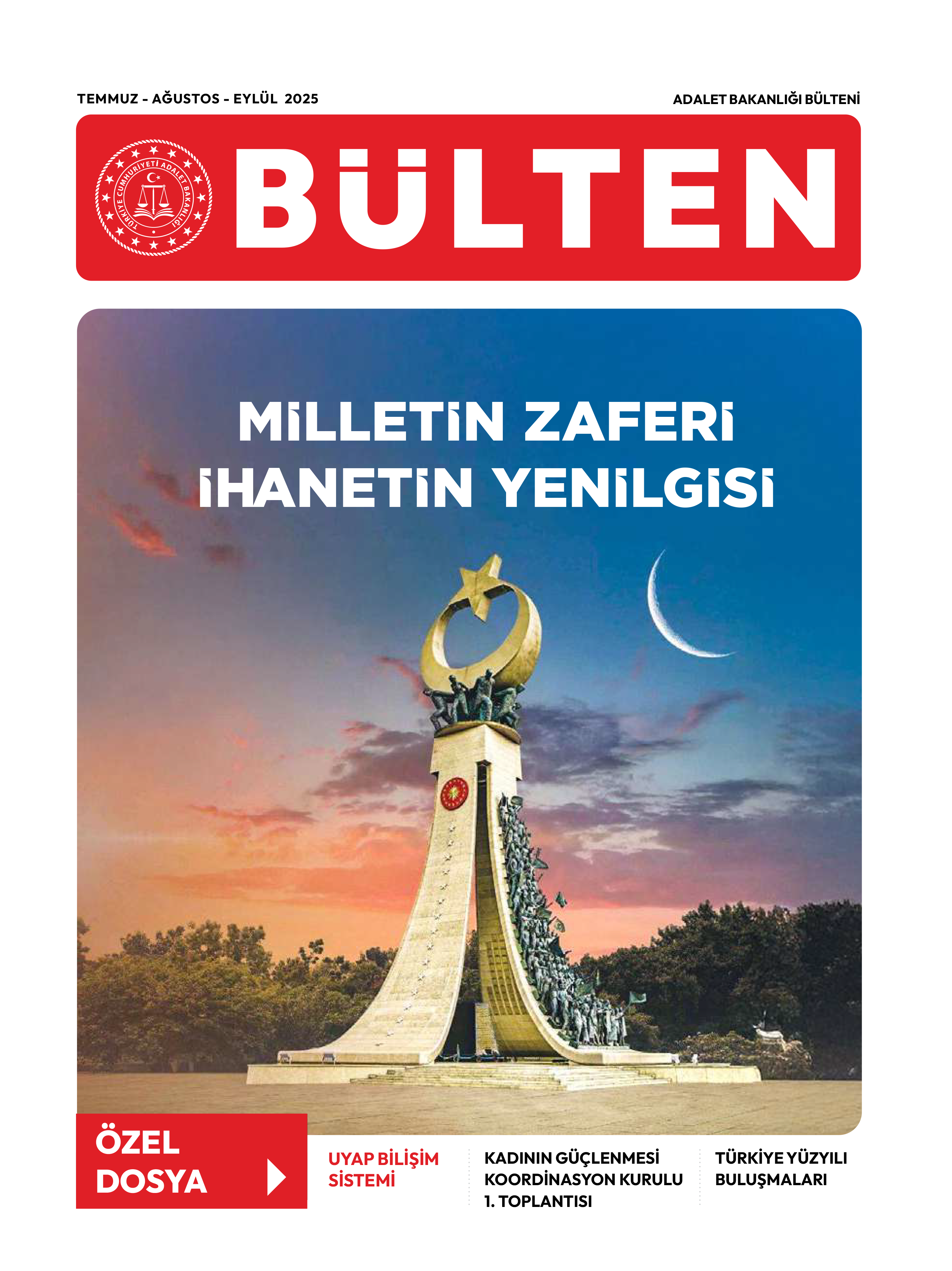 TEMMUZ - AĞUSTOS - EYLÜL 2025 BÜLTENİ Kapak