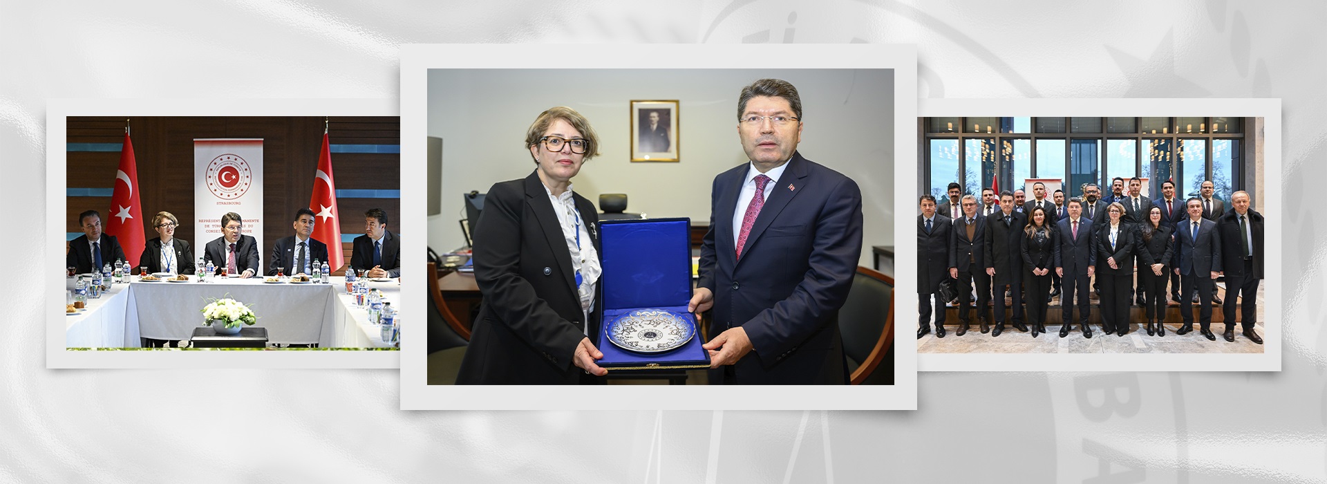 BAKAN TUNÇ, TÜRKİYE'NİN AVRUPA KONSEYİ DAİMİ TEMSİLCİLİĞİ'Nİ ZİYARET ETTİ Duyuru Görseli