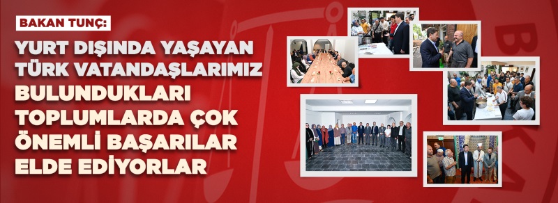 ADALET BAKANI TUNÇ, AMSTERDAM FATİH CAMİSİ'NDE CUMA NAMAZI KILDI, AŞURE DAĞITIMINA KATILDI