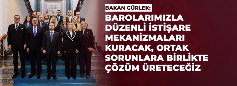  ADALET BAKANI AKIN GÜRLEK’E ANKARA 2. NO’LU BAROSUNDAN ZİYARET Duyuru Görseli