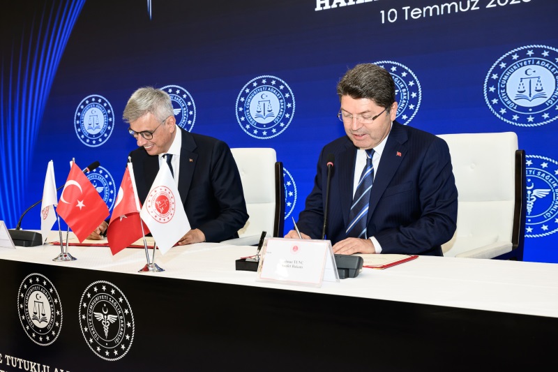 ADALET BAKANI YILMAZ TUNÇ, BAĞIMLI HÜKÜMLÜLERE YÖNELİK TEDAVİ MERKEZİ PROTOKOLÜNÜN İMZA TÖRENİNE KATILDI