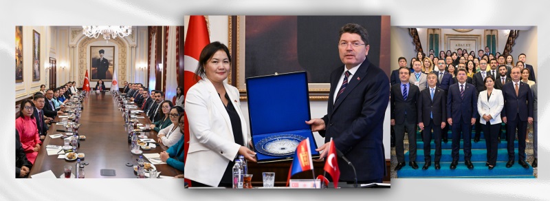 ADALET BAKANI YILMAZ TUNÇ, MOĞOLİSTAN ADALET AKADEMİSİ BAŞKANI ERDENECHIMEG DASHPUNTSAG’I KABUL ETTİ