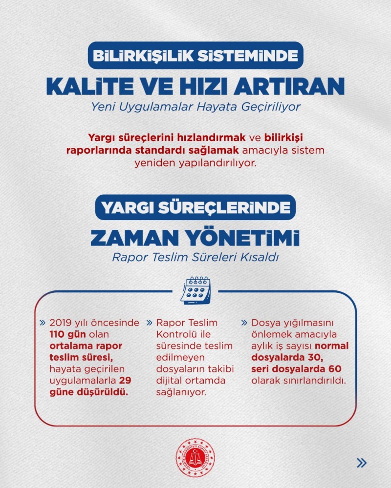 BİLİRKİŞİLİK SİSTEMİNDE KALİTE VE HIZI ARTIRAN YENİ UYGULAMALAR HAYATA GEÇİRİLİYOR