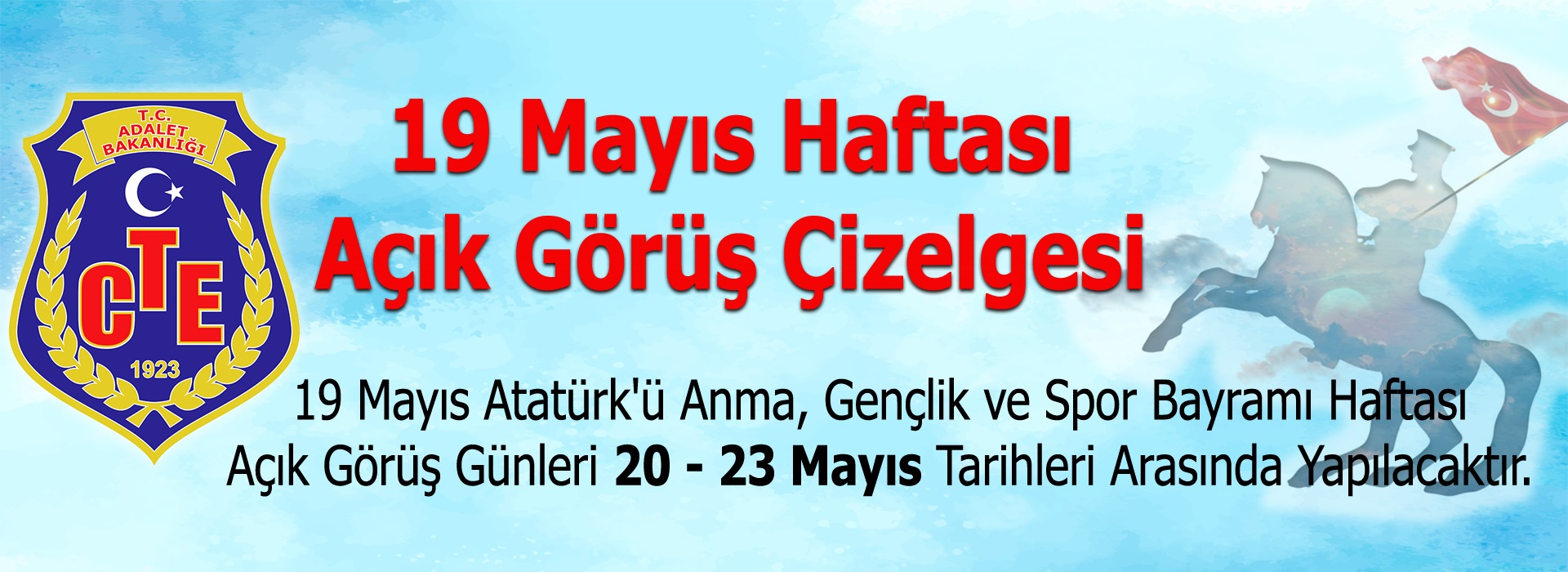 19 Mayıs Atatürk'ü Anma, Gençlik ve Spor Bayramı Haftası Açık Görüş Günleri